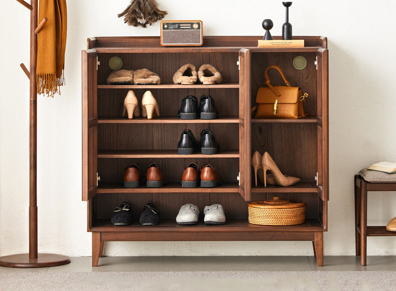 Buy 25 pair shoe storage cabinet solid walnut, shoe cabinets –  SlabstudioHongKong